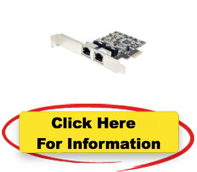 IO Crest Dual RJ45 GigabitPort NIC PCIe x1 Ethernet Network Card SYPEX24028 Black In